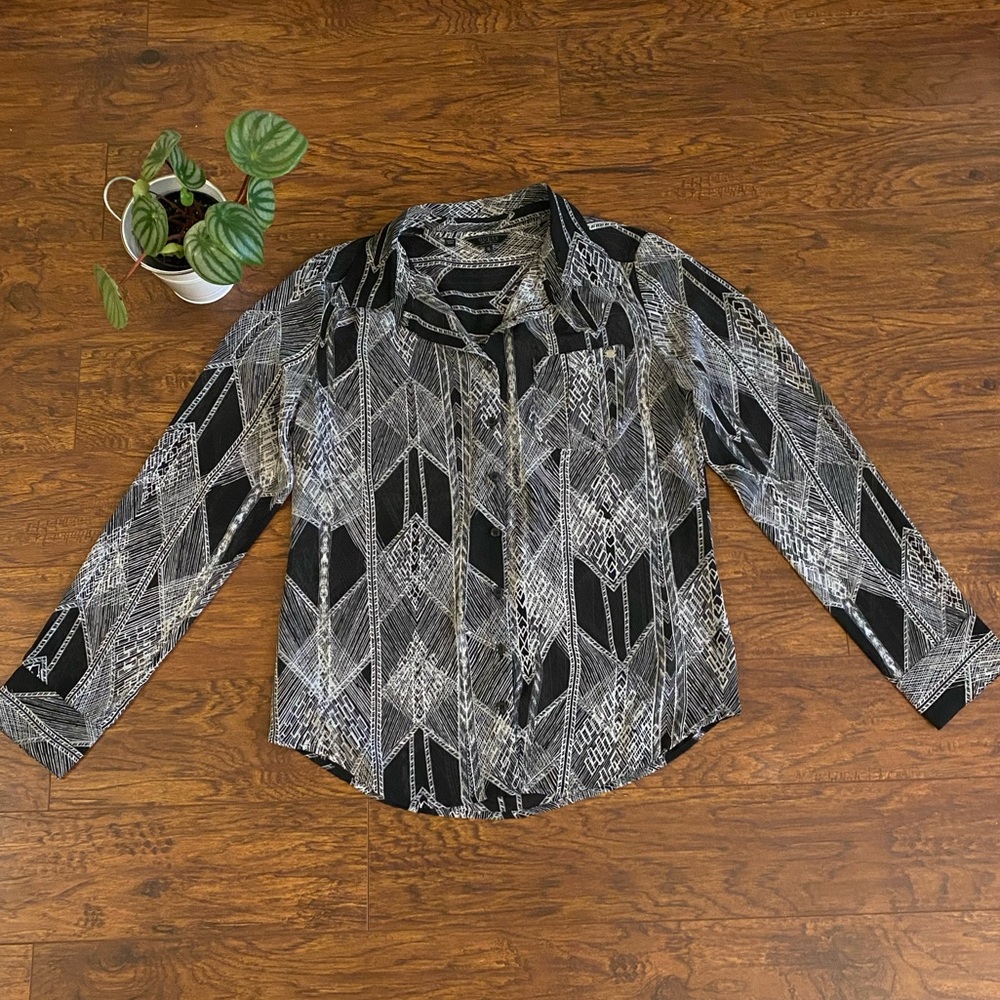🍂 Guess Long Sleeve Patterned Blouse